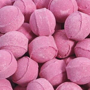 mini boule de bain framboise