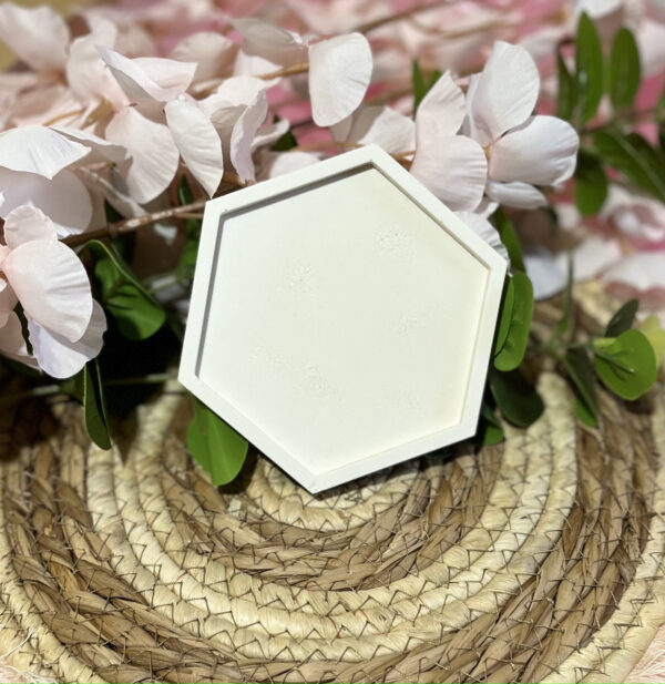 Support bougie hexagonal