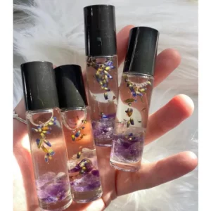Parfum Roll-on. lavande et améthyste