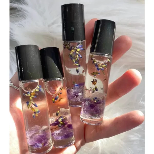 Parfum Roll-on. lavande et améthyste