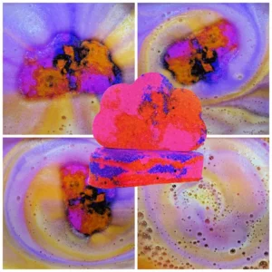 Bombe de bain colorée et vibrante sirène