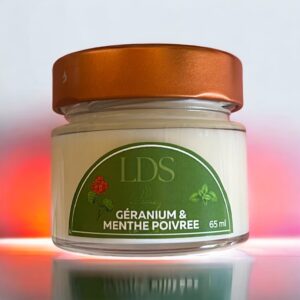 Bougie Anti insectes Géranium et Menthe poivrée