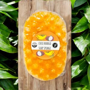 Savon éponge coco mango